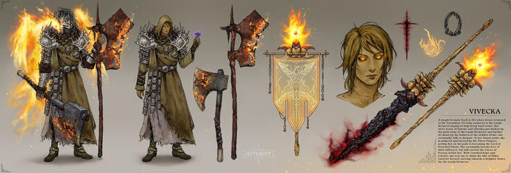 Mornlord reference sheet Art by Arnaerr